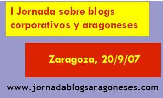 I jornada sobre blogs aragoneses y corporativos